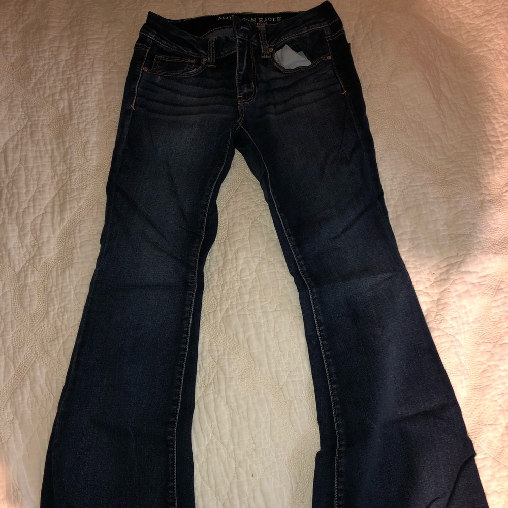 American Eagle boho artist jeans